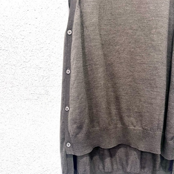 The Limited merino blend Sleeveless Cowl Neck Sweater - Charcoal Large - Picture 7 of 7